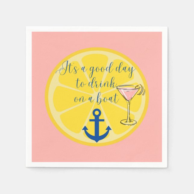  Boat Cruise Napkin (Front)
