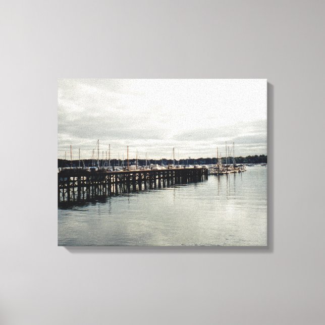 Boat Dock Canvas Print (Front)