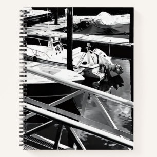 Boat Dock Pier Wharf Seaside Nautical Photo Notebook