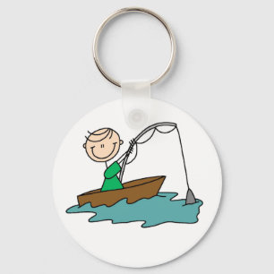 Boat Fishing Key Ring