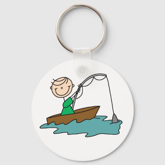 Boat Fishing Key Ring (Front)