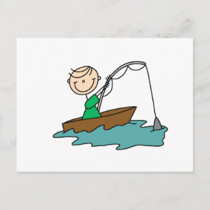 Boat Fishing Postcard