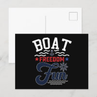 Boat Freedom Fun 4th Of July Boater 