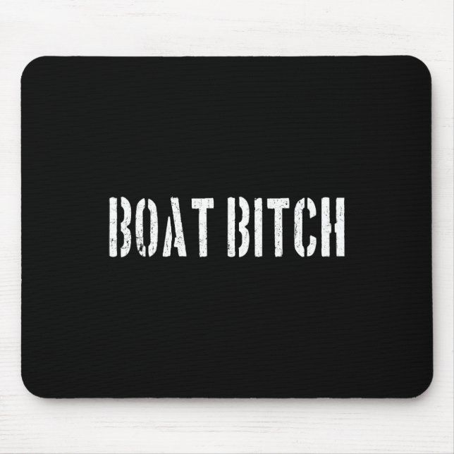Boat Funny Offensive Nautical Boating Humour  Mouse Mat (Front)