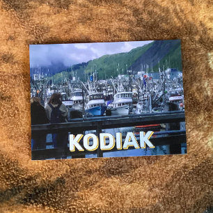 Boat Harbour In Kodiak, Alaska Postcard
