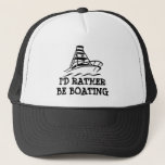 Boat hat for men | I'd rather be baoting<br><div class="desc">Boat hat for men | I'd rather be baoting. Cool gift idea for retired men and fishing enthusiasts.</div>