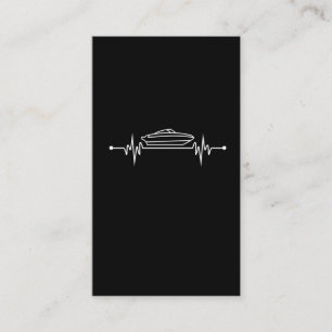 Boat Heartbeat Speed Boating Captain Business Card