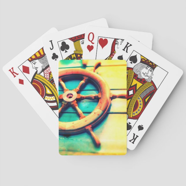 Boat Helm Playing Cards (Back)