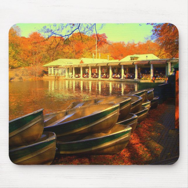 Boat house / Central Park 2006 Mouse Mat (Front)