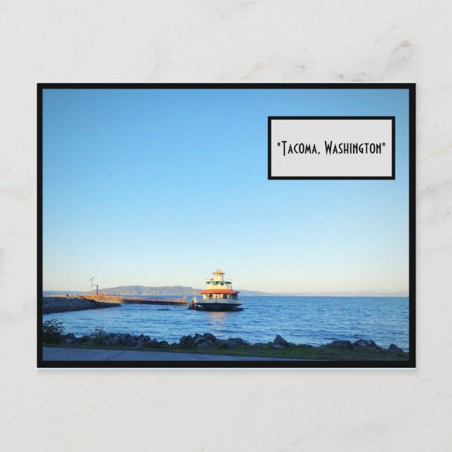 Boat in Tacoma, Washington Postcard (Front)