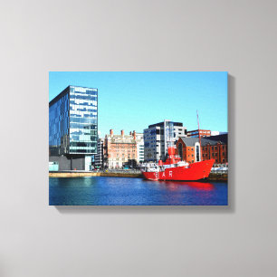 Boat in the Albert Dock Canvas Print