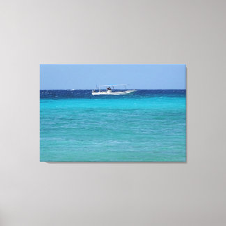 Boat in the Caribbean Canvas Print