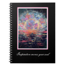 Boat into the Moon - Notebook/Sketchbook