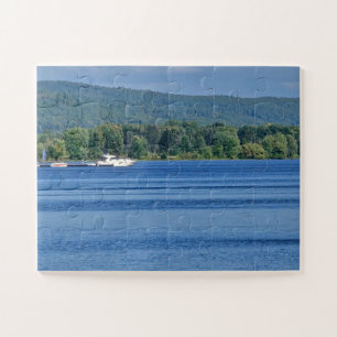 Boat Lake Puzzle Scenic Nature Jigsaw