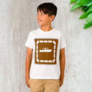 Boat Launch Area Symbol Sign T-Shirt