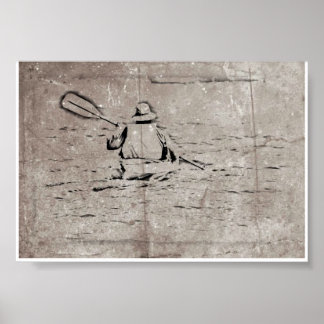 Boat Man Poster
