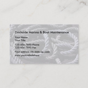 Boat Marina Business Cards