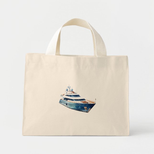 boat mini tote bag (Front)