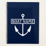 Boat Name Anchor Captain's Log Planner<br><div class="desc">Boat name anchor captains log or guest book.</div>