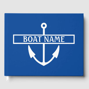 Boat Name Anchor Guest Book
