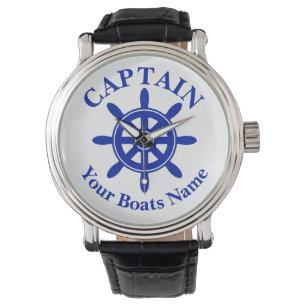 Boat name nautical ships wheel  watch
