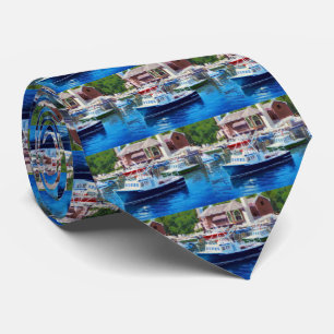 Boat Nautical Artwork Tie