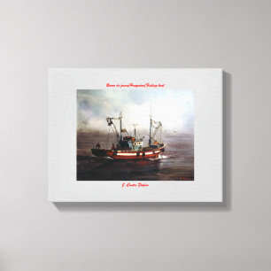 Boat of fishing/Pesqueiro/Fishing boat Canvas Print