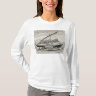 Boat of the Mortlock Islands with outrigger T-Shirt