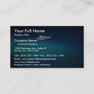 Boat on Magens Bay, St. Thomas, U.S. Virgin Island Business Card