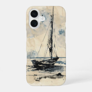 Boat on the Beach iPhone 16 Case