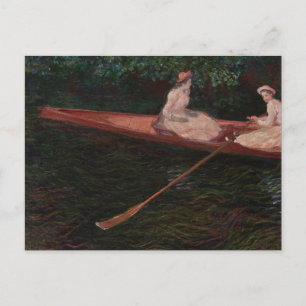 Boat On the Epte - Claude Monet - c1890 Postcard