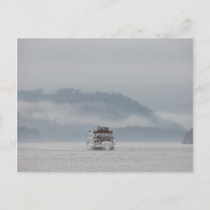 Boat On Windermere - Lake District Postcard