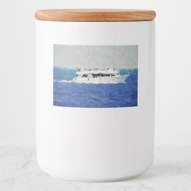 Boat painting food label (Front)