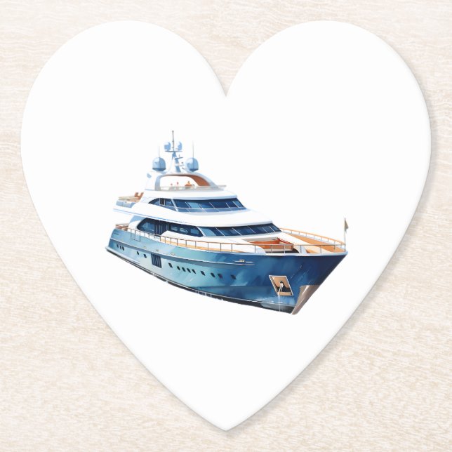 Boat Paper Coaster (Front)
