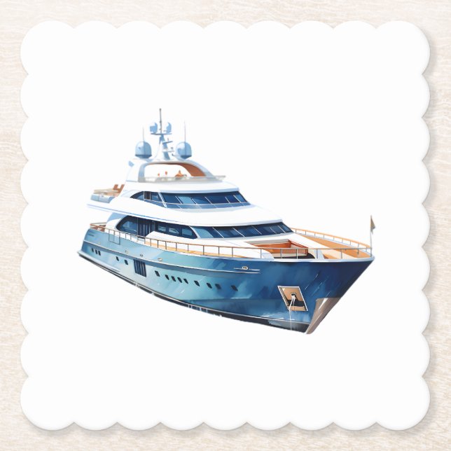 Boat Paper Coaster (Front)