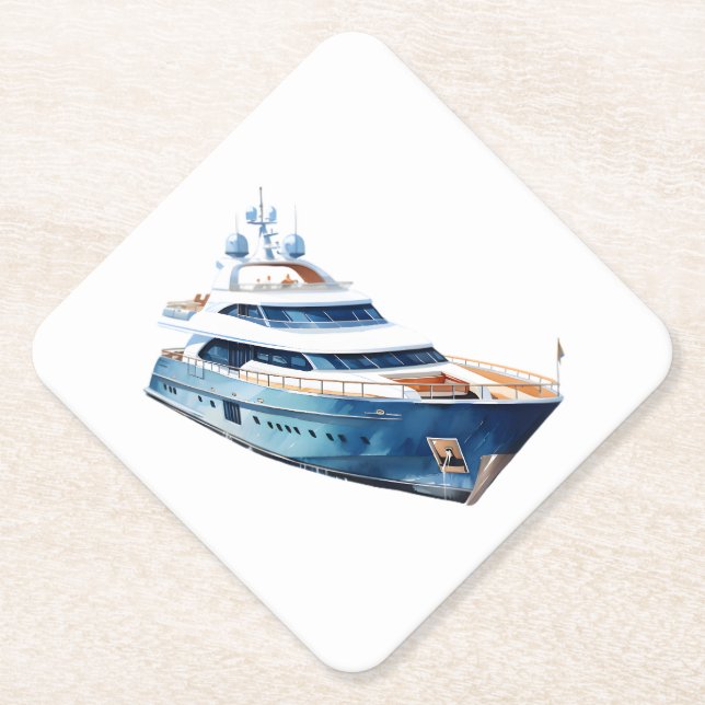 Boat Paper Coaster (Front)