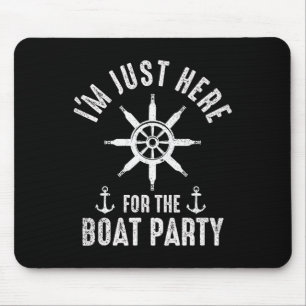 Boat Party Boating Captain Boat Owner Sailor Boate Mouse Mat