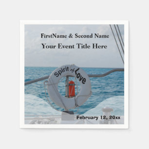 Boat Party personalised Napkin