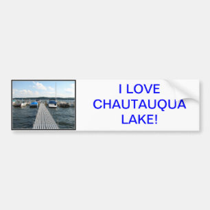 Boat Pier  - Chautauqua Lake Bumper Sticker