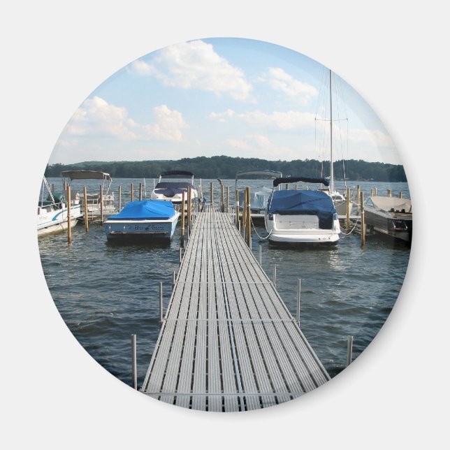 Boat Pier  - Chautauqua Lake Magnet (Front)
