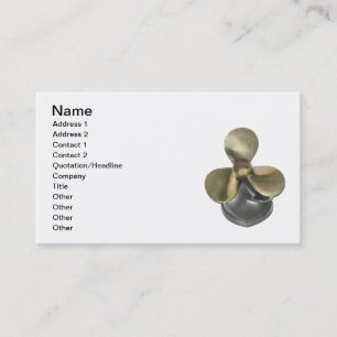 Boat Propeller Business Card