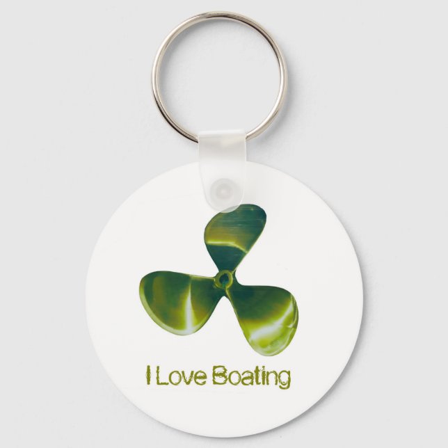 Boat Propeller Image for Button-Key-chain Key Ring (Front)