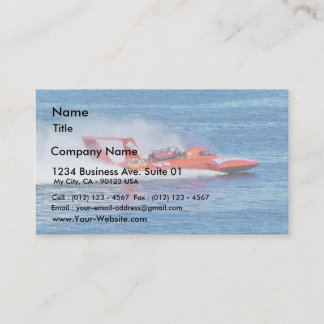 Boat Racing Business Card
