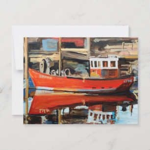 Boat Reflection Postcard