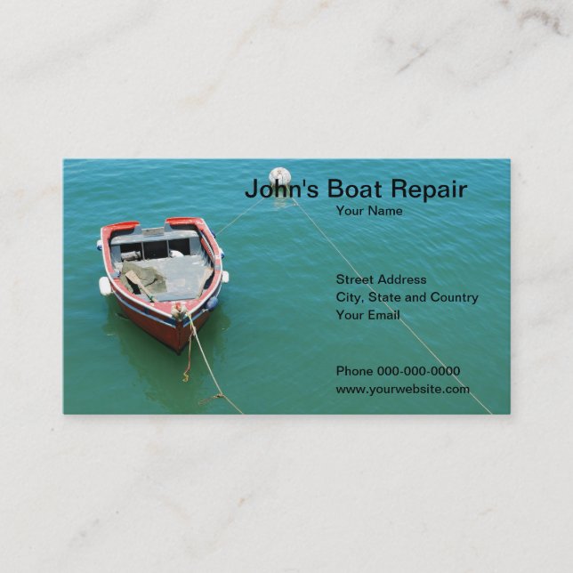 Boat Repair Business Card (Front)