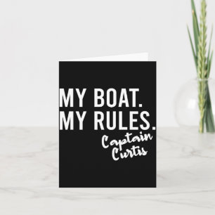 Boat rules captain curtis boating name performance card