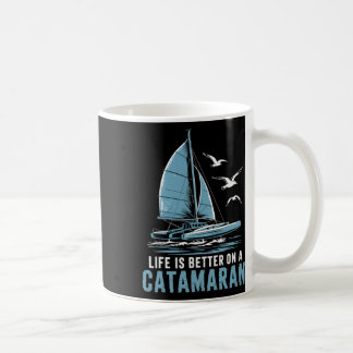 Boat Sailing Boating Sailor Catamaran Sailing Coffee Mug