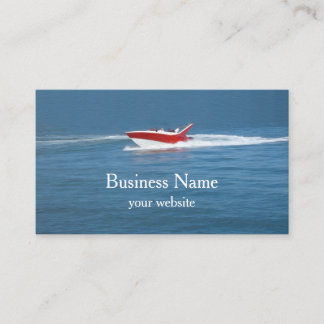 Boat Sales Rentals And Maintenance Business Card