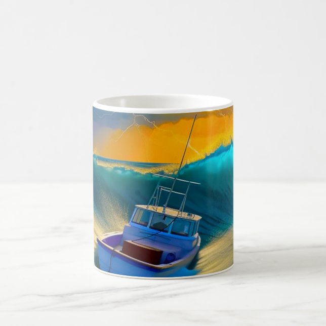 Boat Scene Coffee Mug (Center)