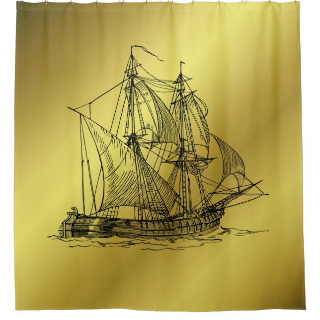 boat shower curtain (Front)